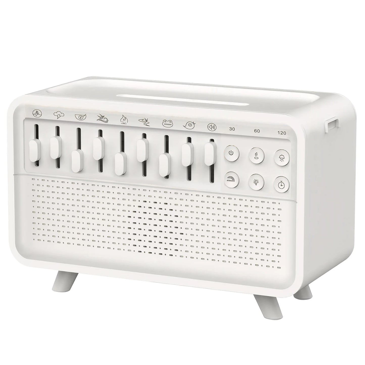 LED Sleep Sound Machine with 8 Nature Sounds Portable