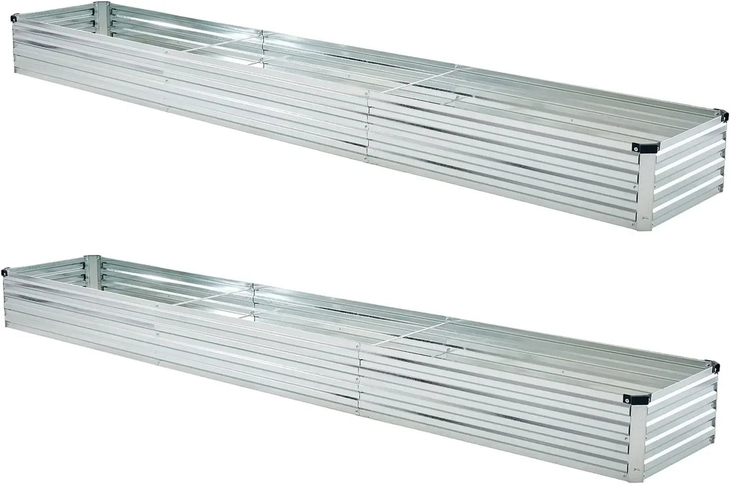 (2 Pack) Galvanized Raised Garden Bed