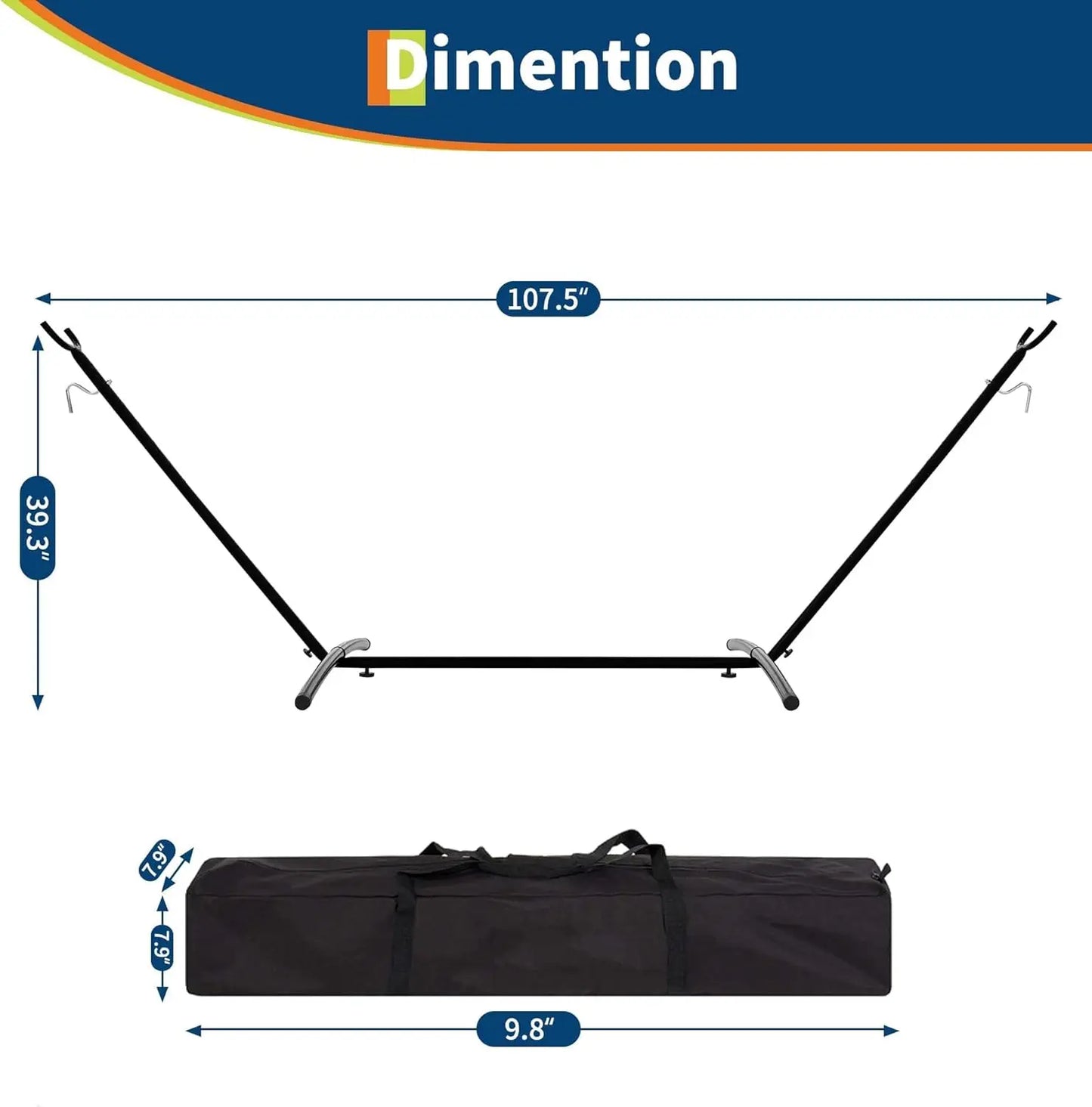 2-Person Hammock Set with Quick-Lock Steel Stand