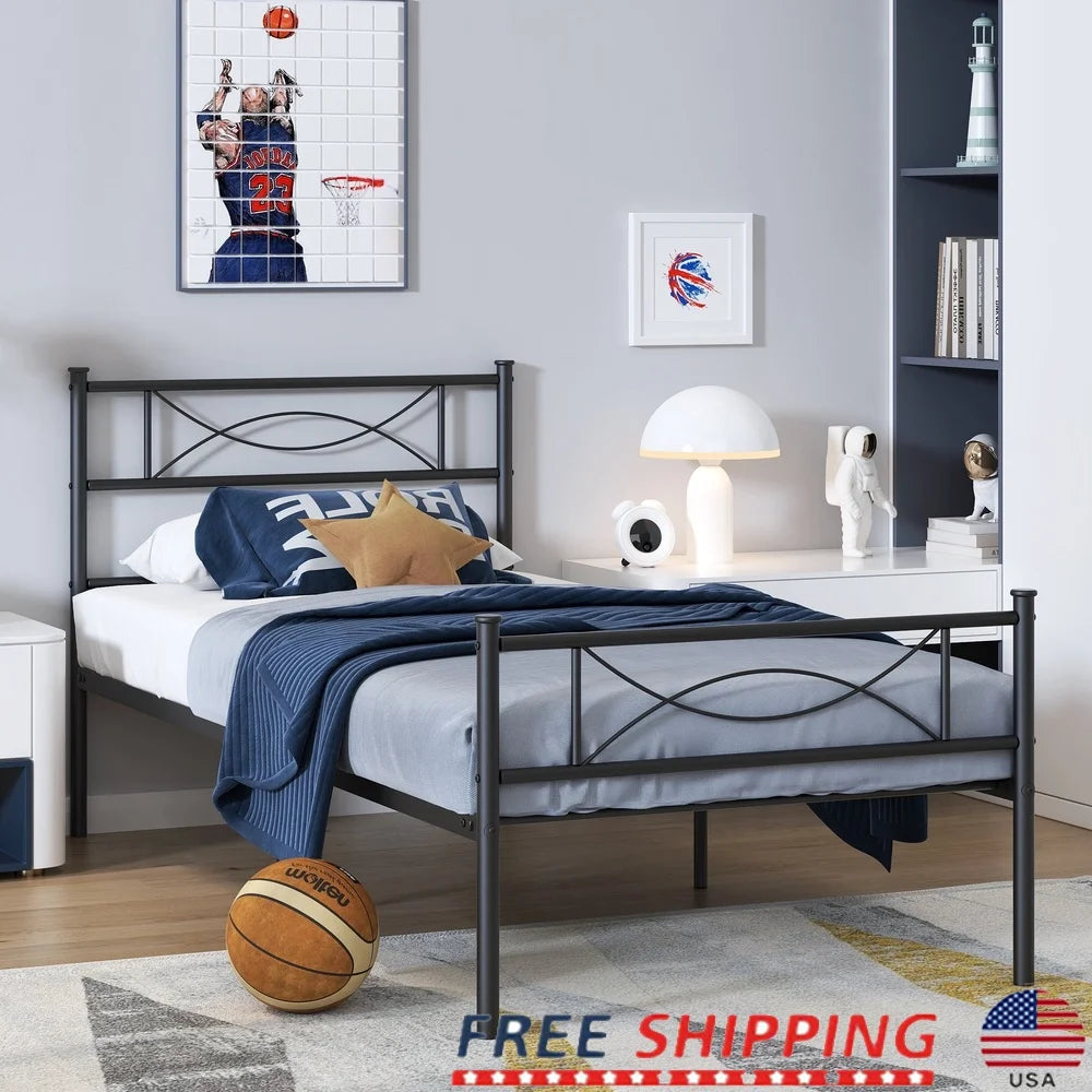 Twin Metal Platform Bed Frame