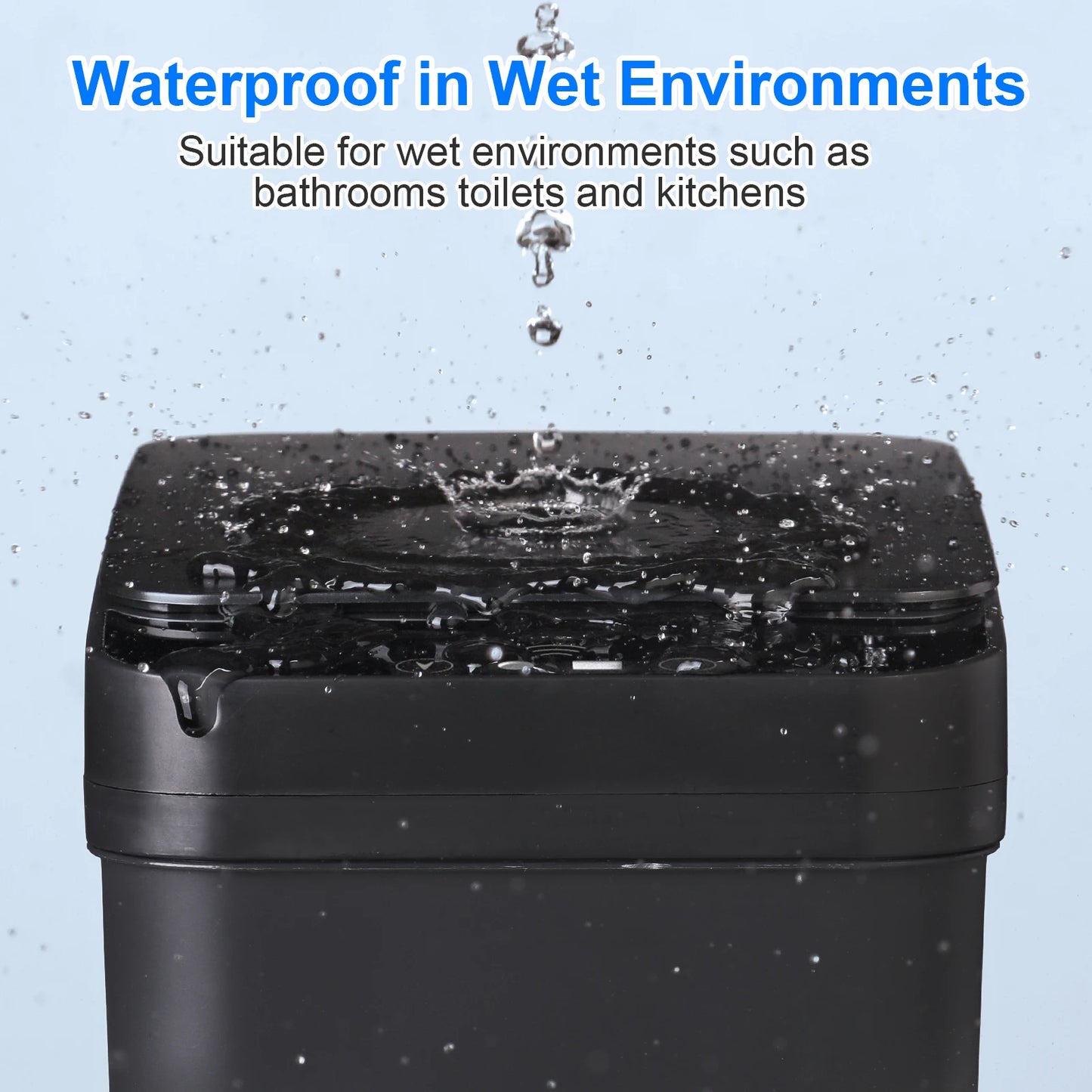 2 Pack 12L & 18L Touchless Motion Sensor Trash Can