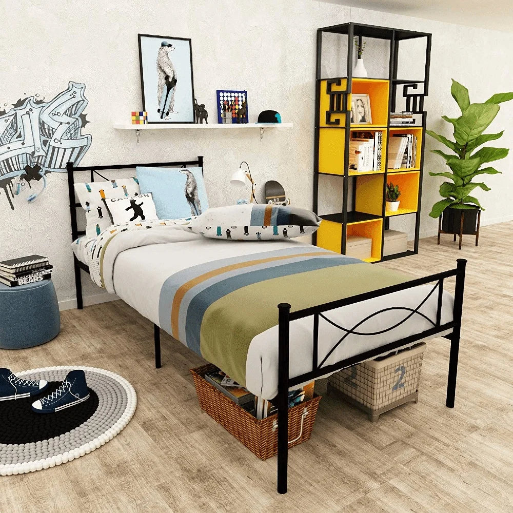 Twin Metal Platform Bed Frame