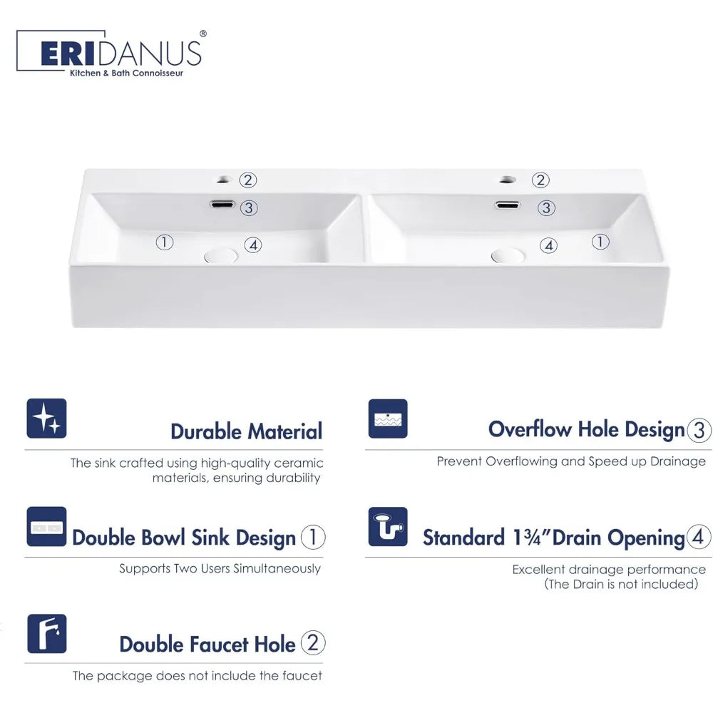 Bathroom Vanity Rectangular Floating Sink