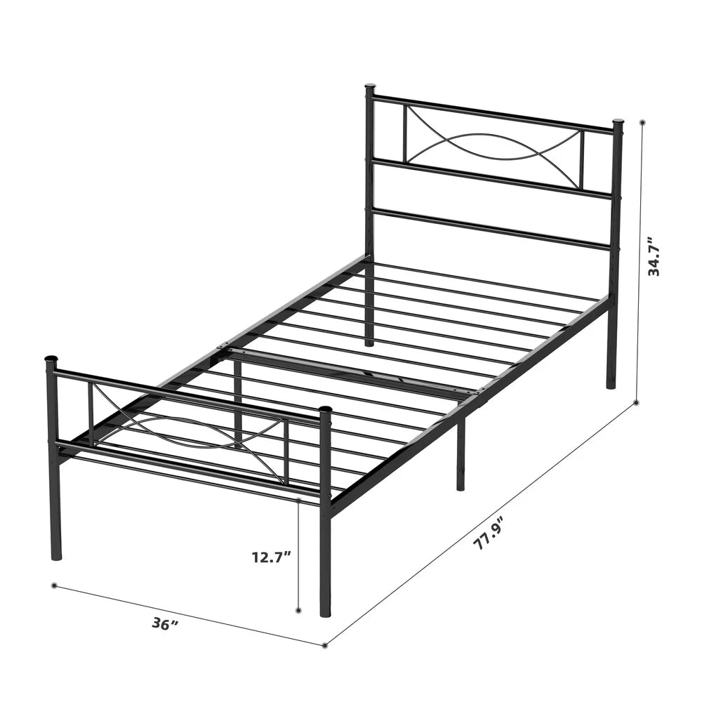 Twin Metal Platform Bed Frame