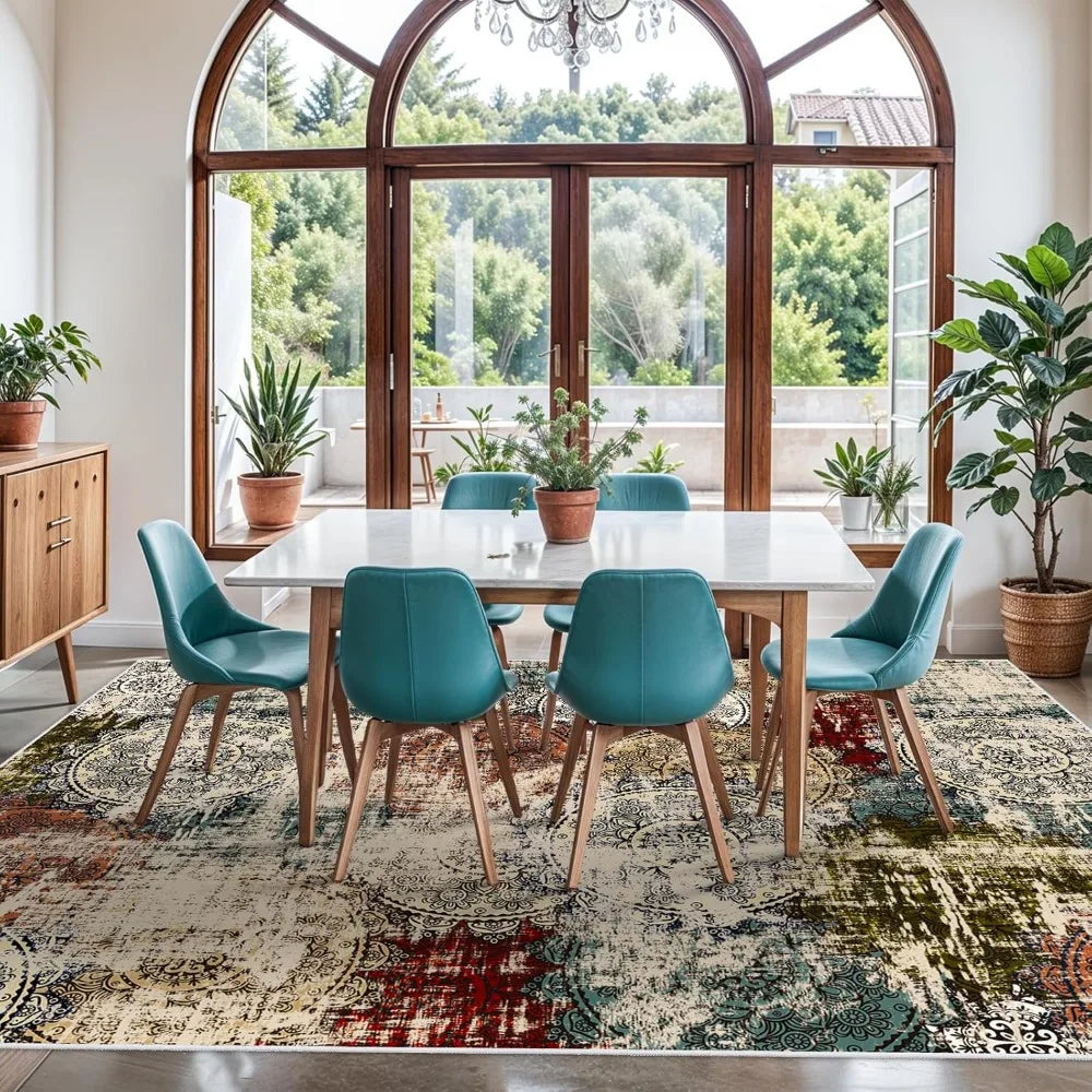 10x14 Living Room Area Rug - Modern Abstract for Bedroom