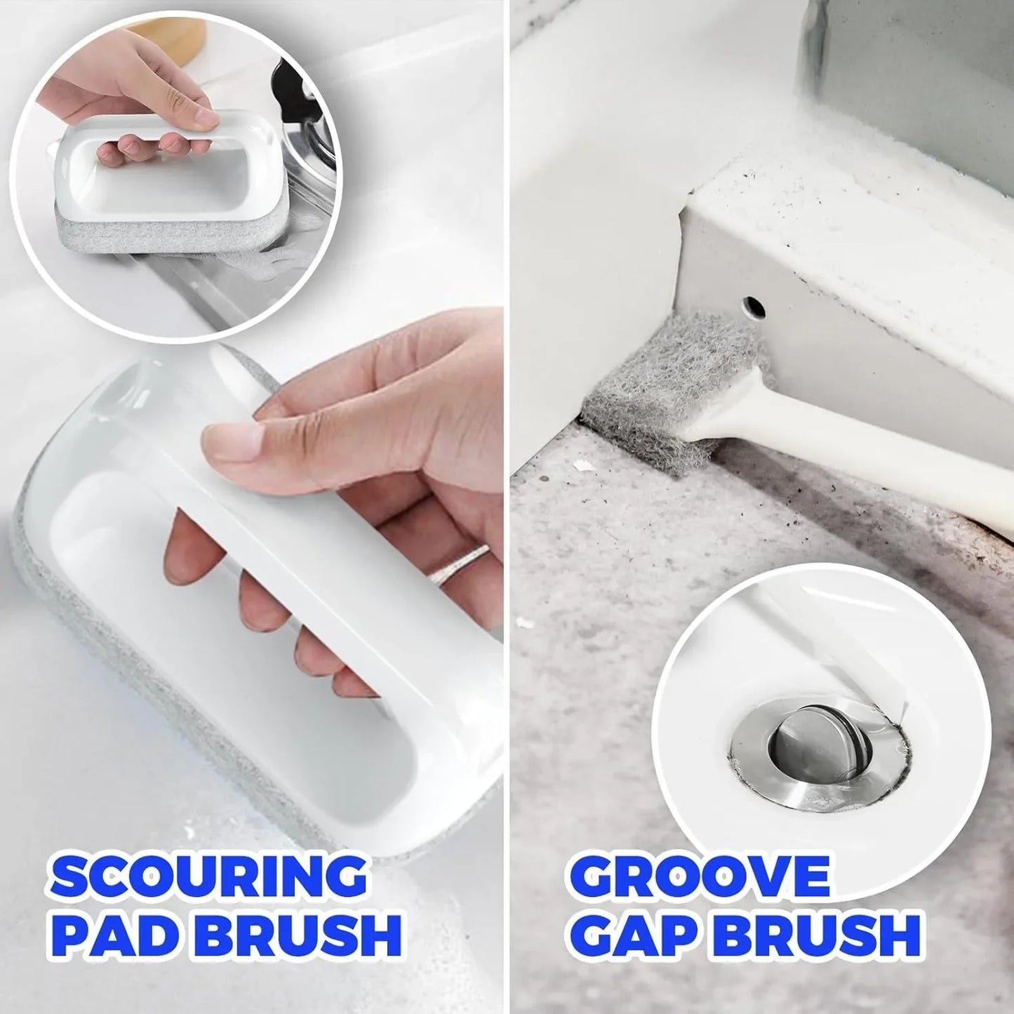 5 Pack Kitchen Cleaning Brush, Green