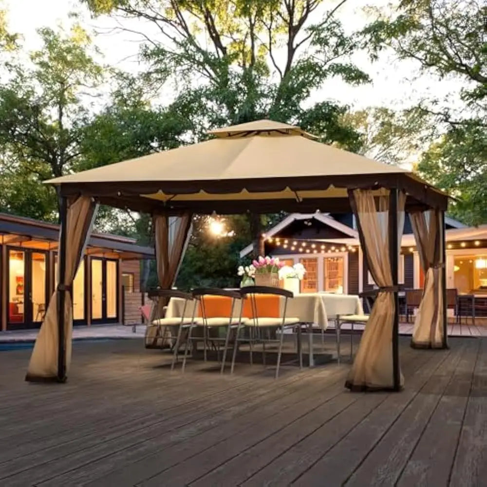 10x12 Gazebo with Mosquito Netting