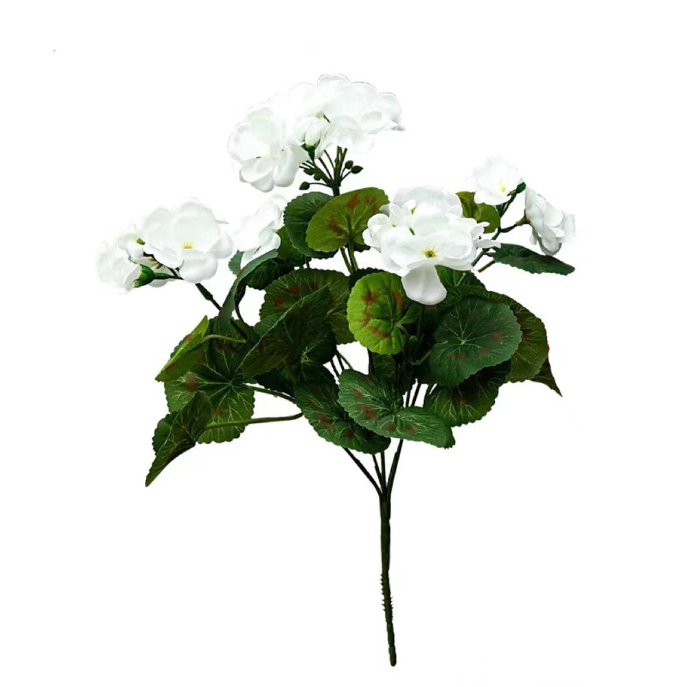 2 Pcs 12.6inch Faux Geraniums