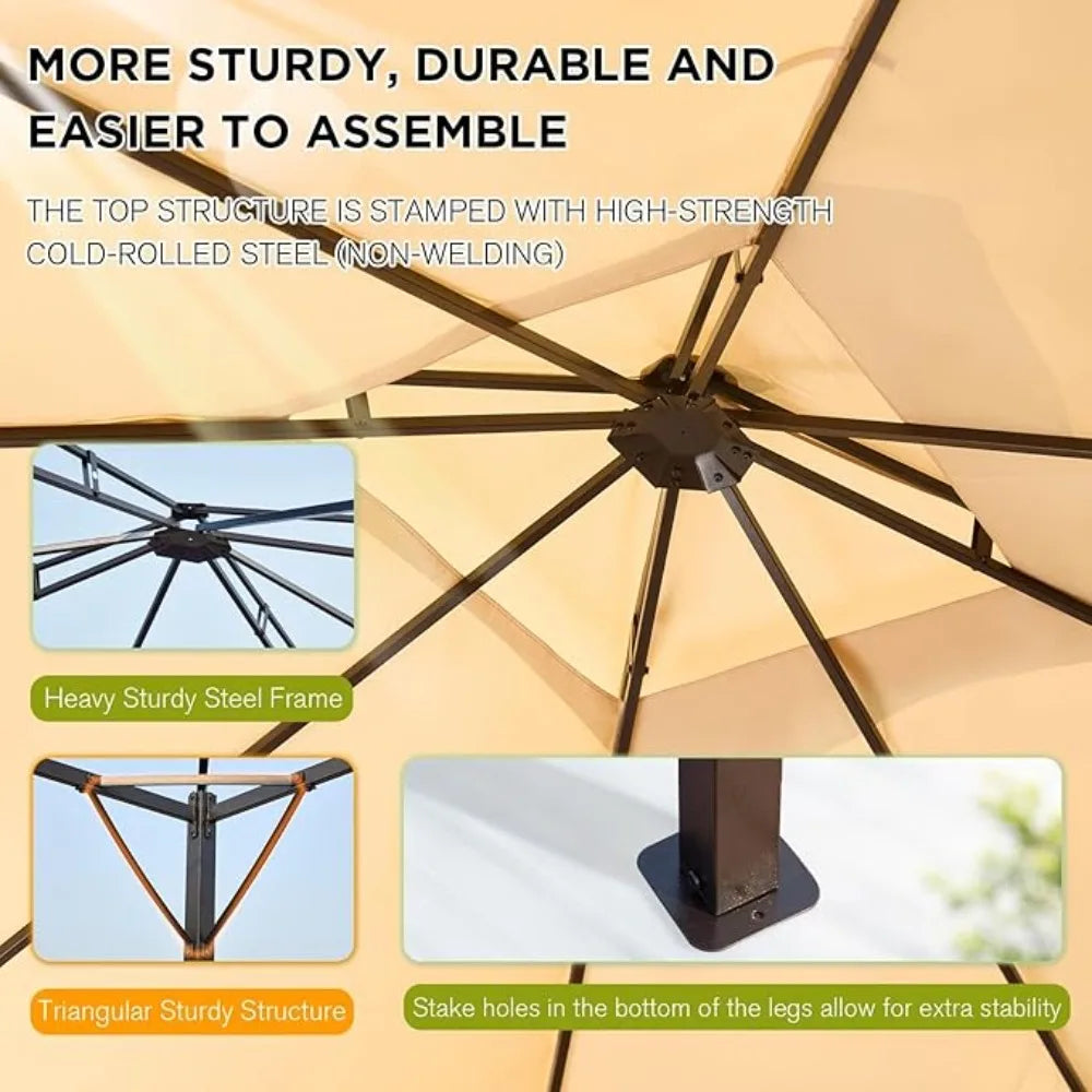 10x12 Gazebo with Mosquito Netting