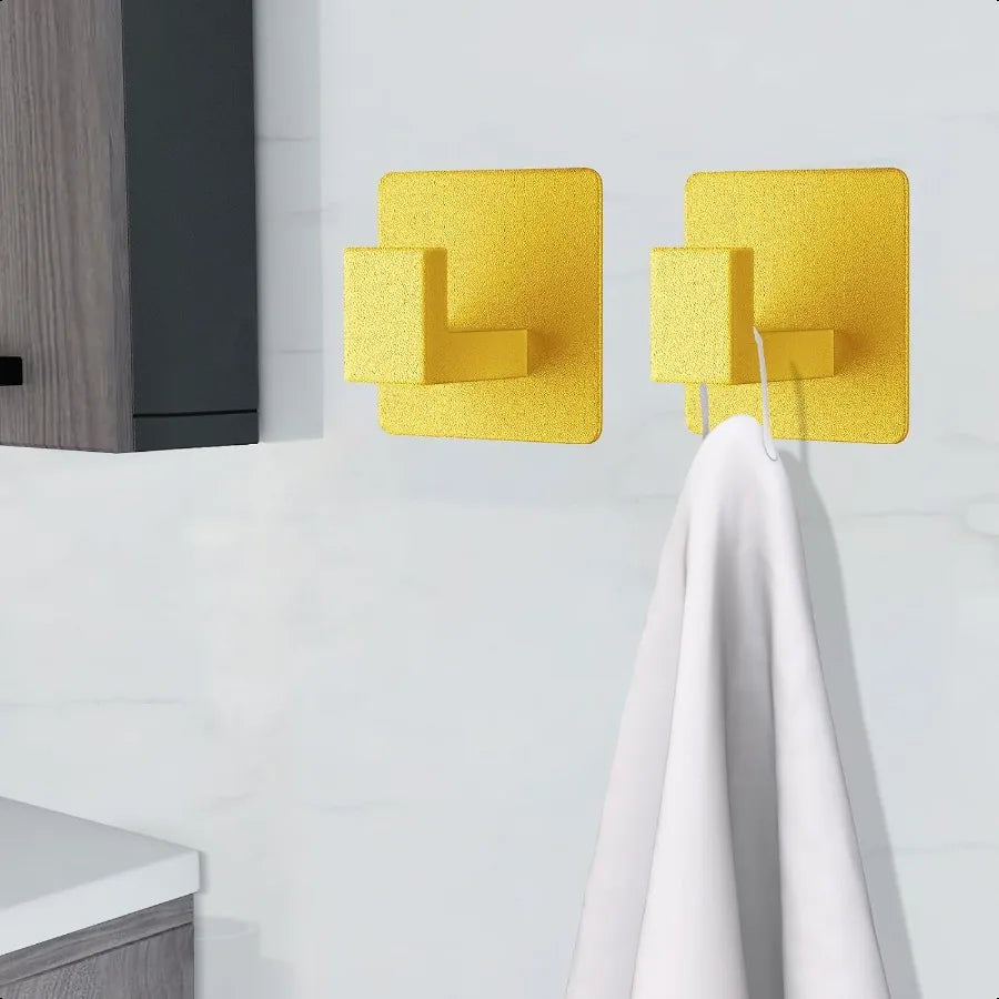 Heavy Duty Aluminum Adhesive Towel Hooks