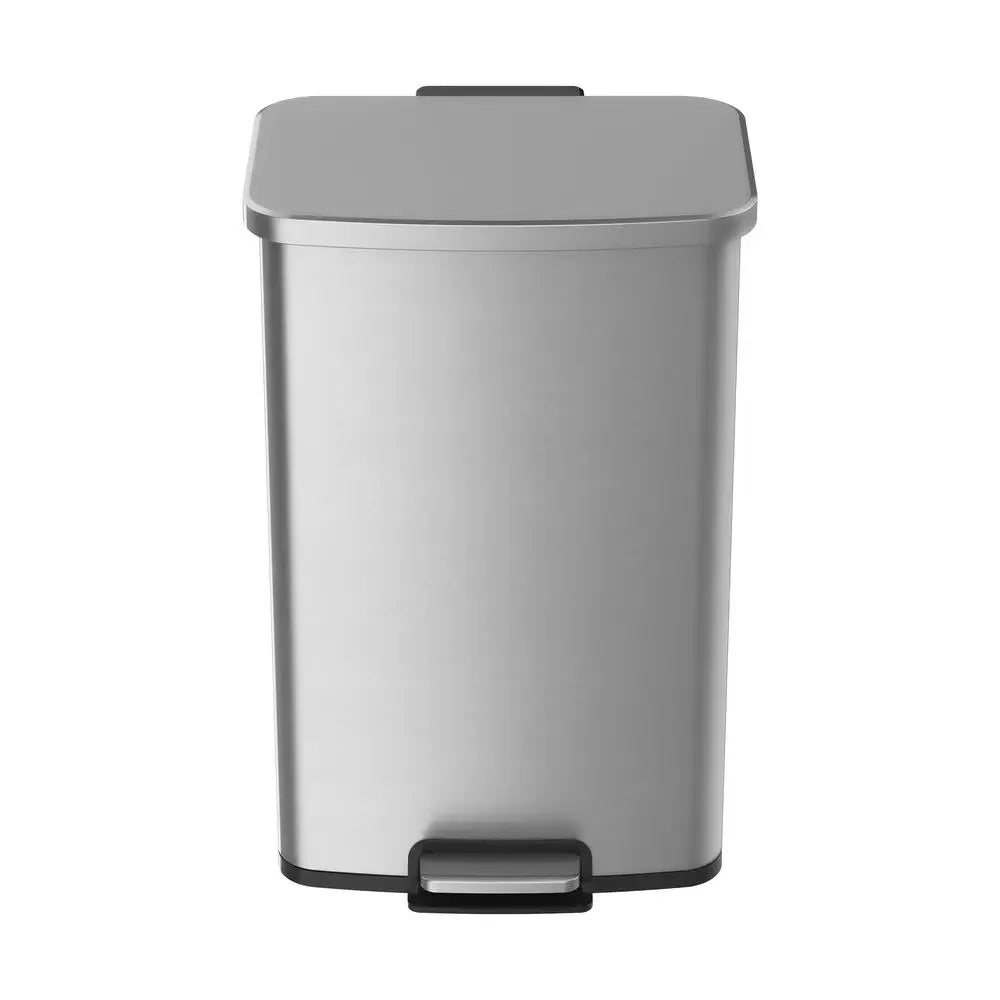 13.2 Gallon Stainless Steel Kitchen Step Trash Can