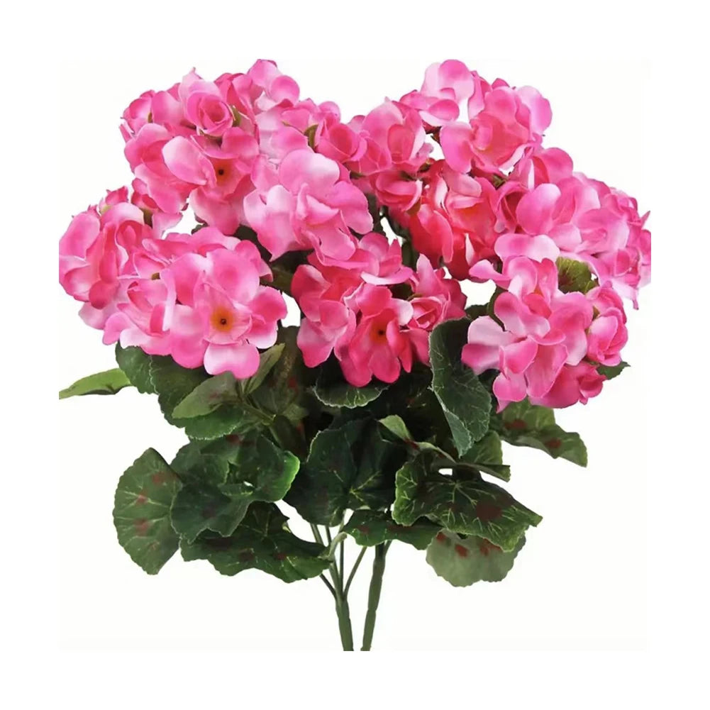 2 Pcs 12.6inch Faux Geraniums