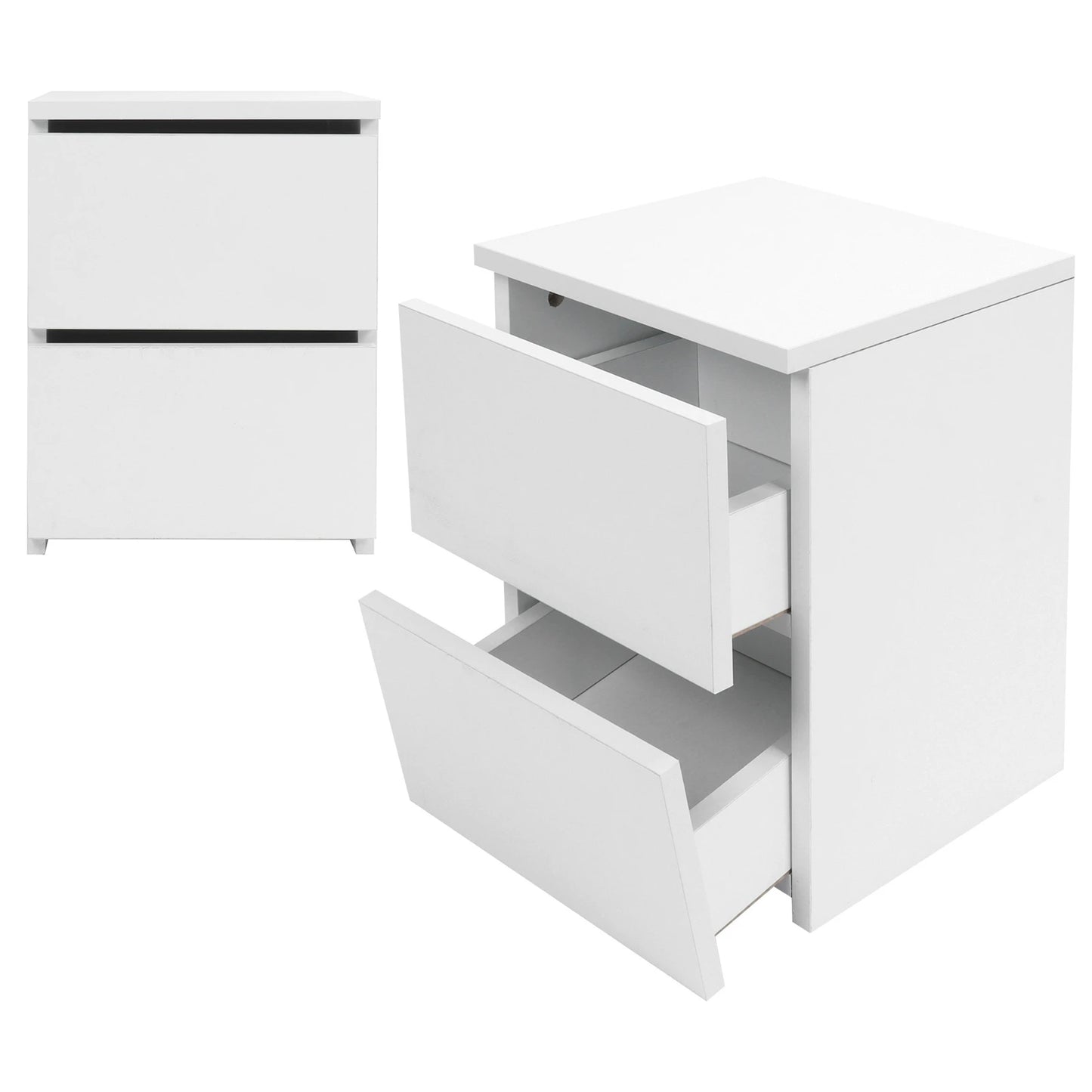 Bedside Table with 2 Drawers
