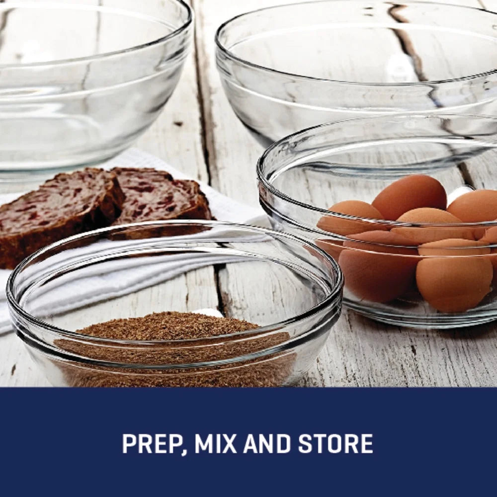 10 Piece Glass Mixing Bowl Set