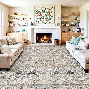 10x14 Living Room Area Rug - Modern Abstract for Bedroom