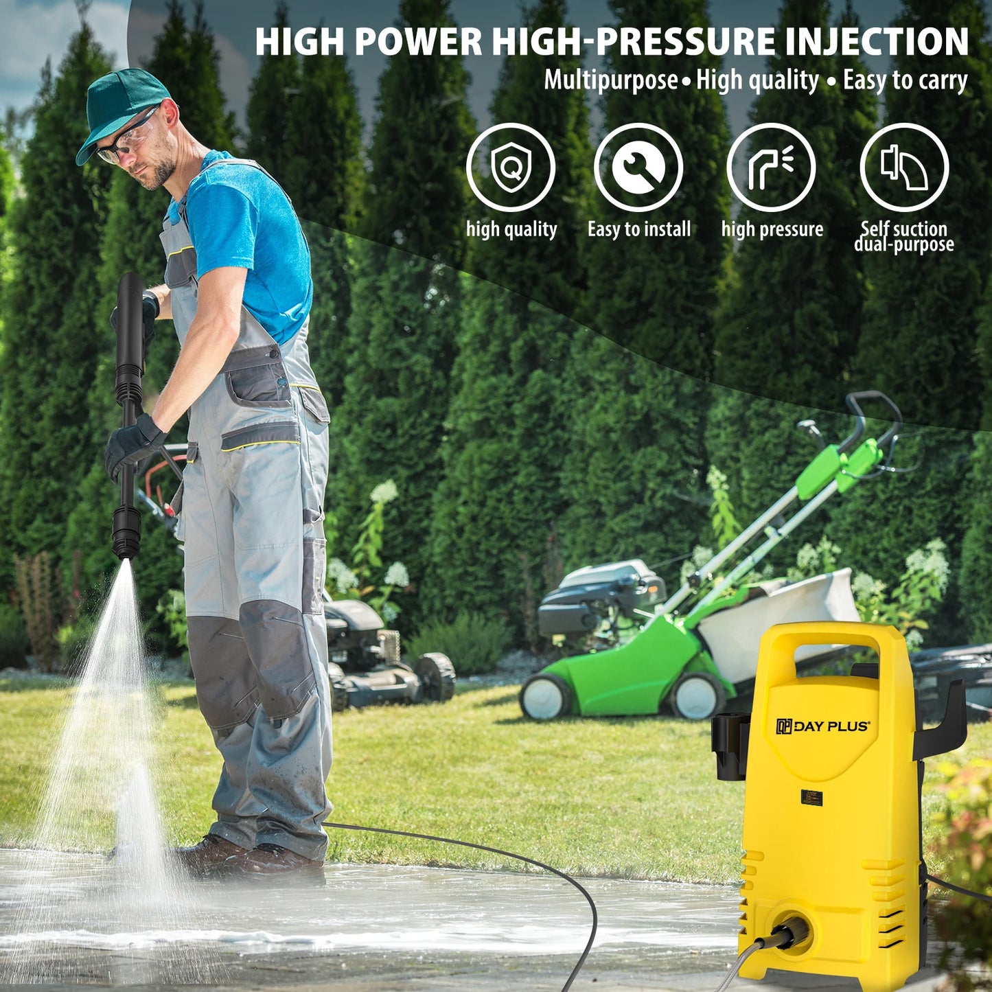 1800W Portable High Pressure Power Washer