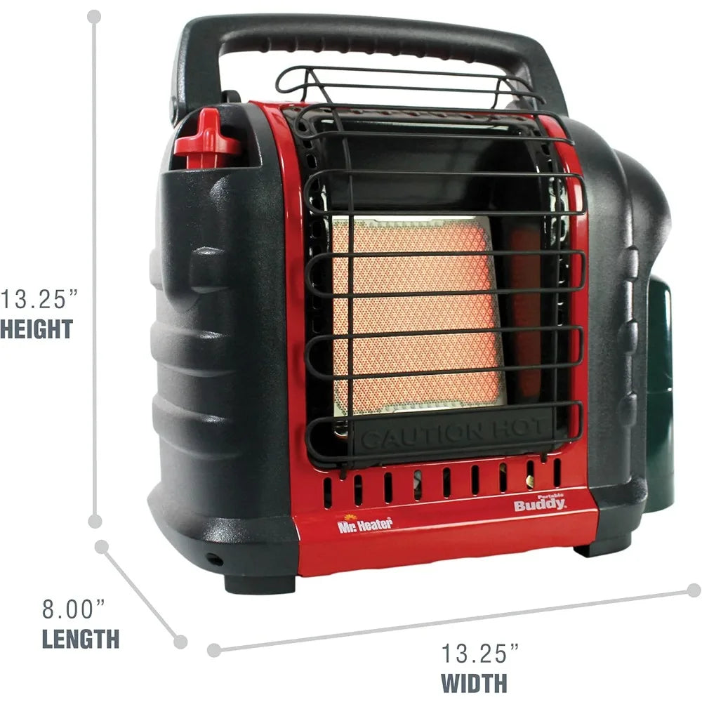 4,000-9,000 BTU Indoor-Safe Propane Radiant Heater