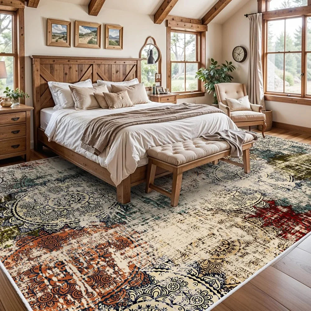 10x14 Living Room Area Rug - Modern Abstract for Bedroom