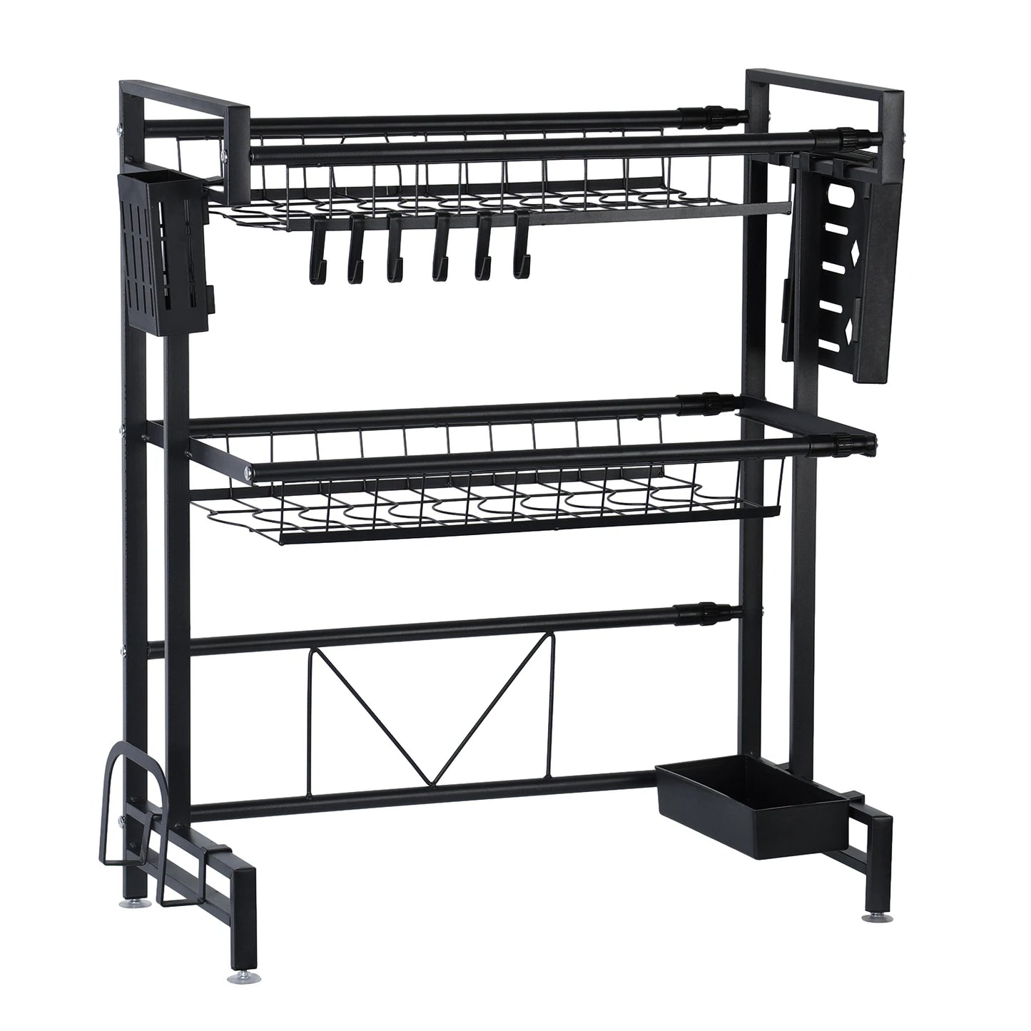 2 Tier Above Sink Adjustable Draining Rack