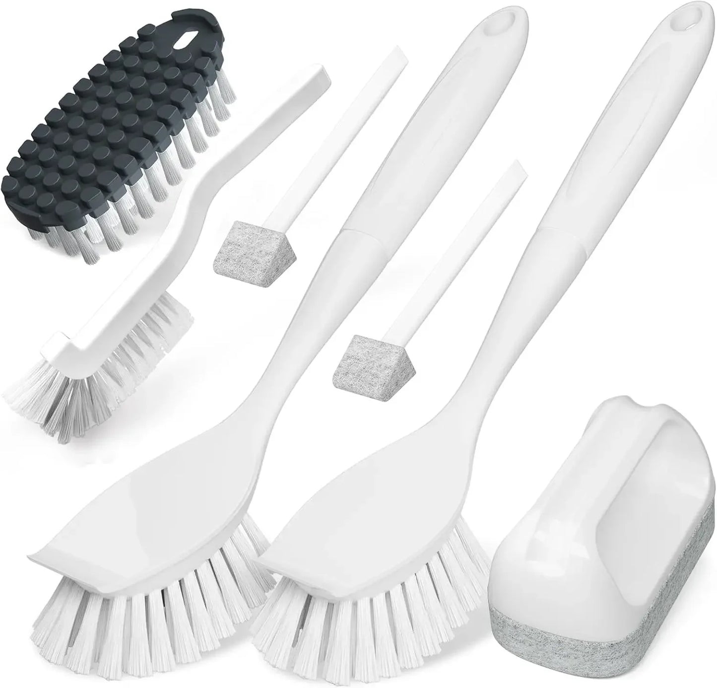 5 Pack Kitchen Cleaning Brush, Green