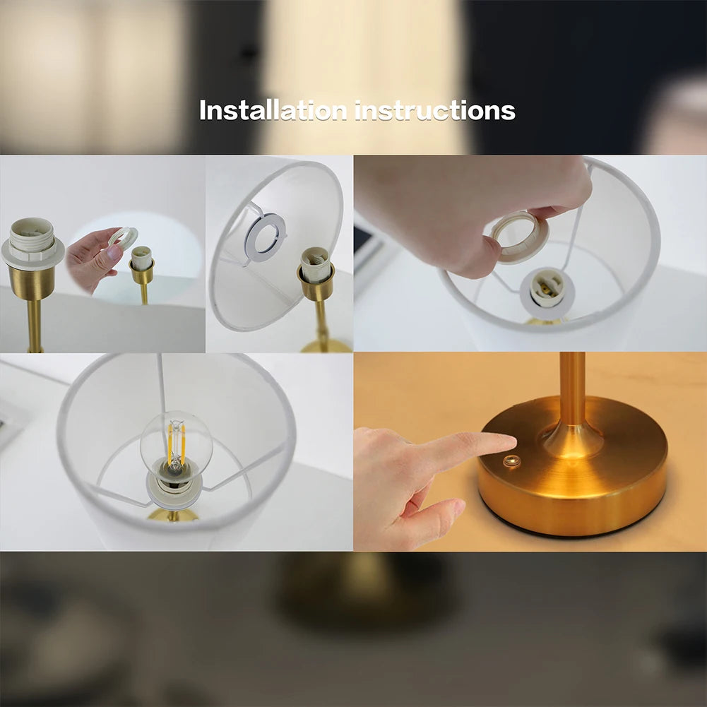 Lamp USB Rechargeable Patio Table Lamp