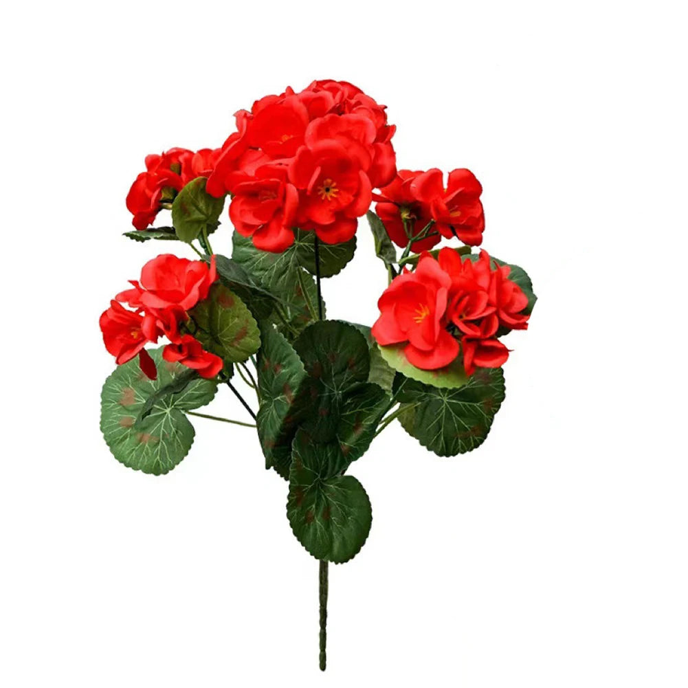2 Pcs 12.6inch Faux Geraniums