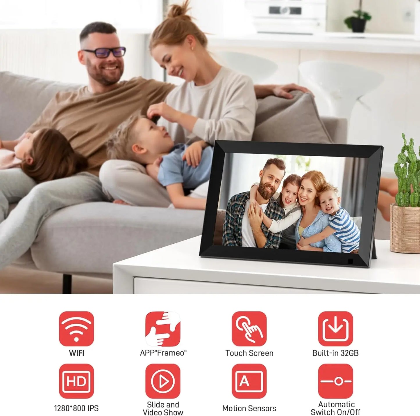 32GB Smart WiFi Digital Photo Frame