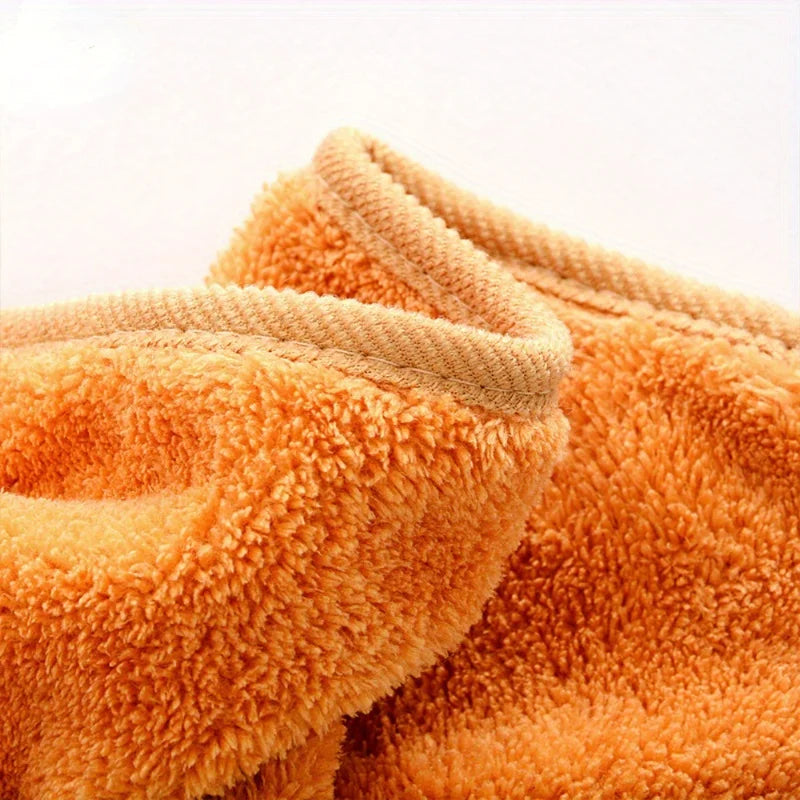 4pcs Coral Velvet Bathroom Hanging Soft Hand Towel