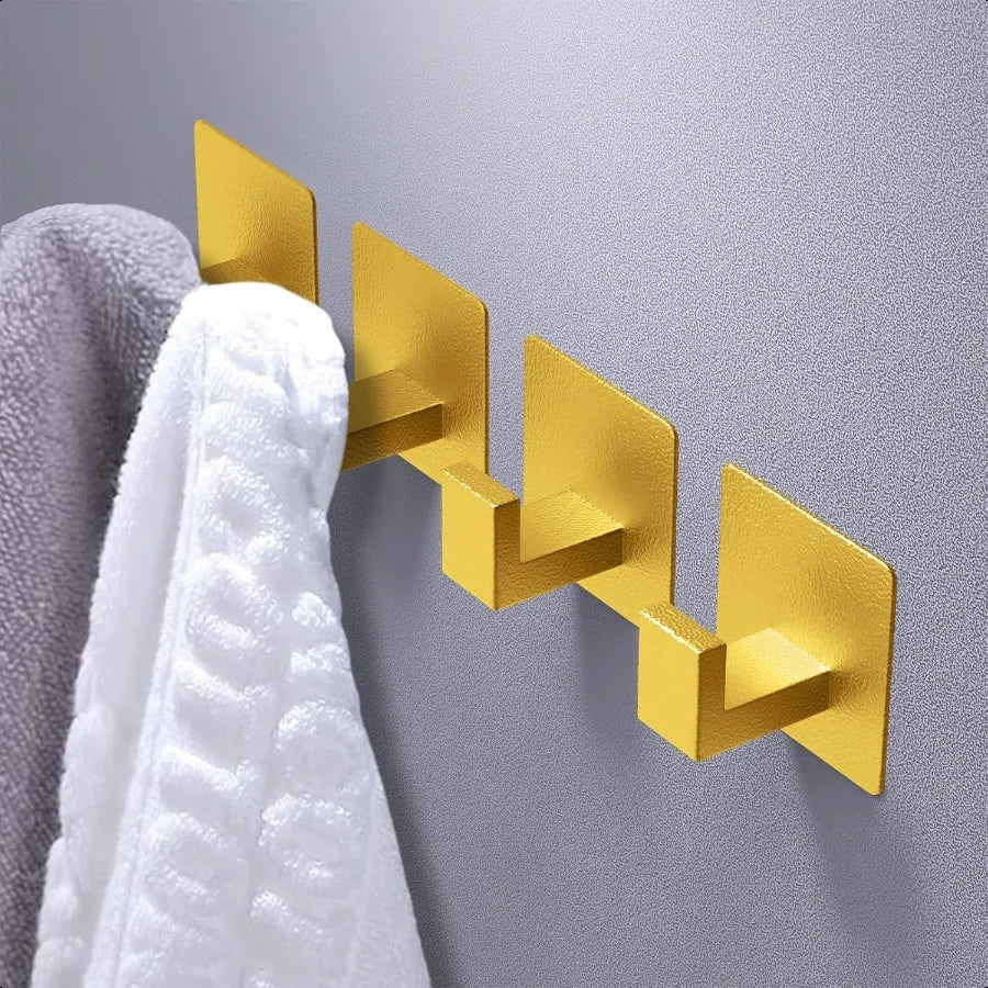 Heavy Duty Aluminum Adhesive Towel Hooks