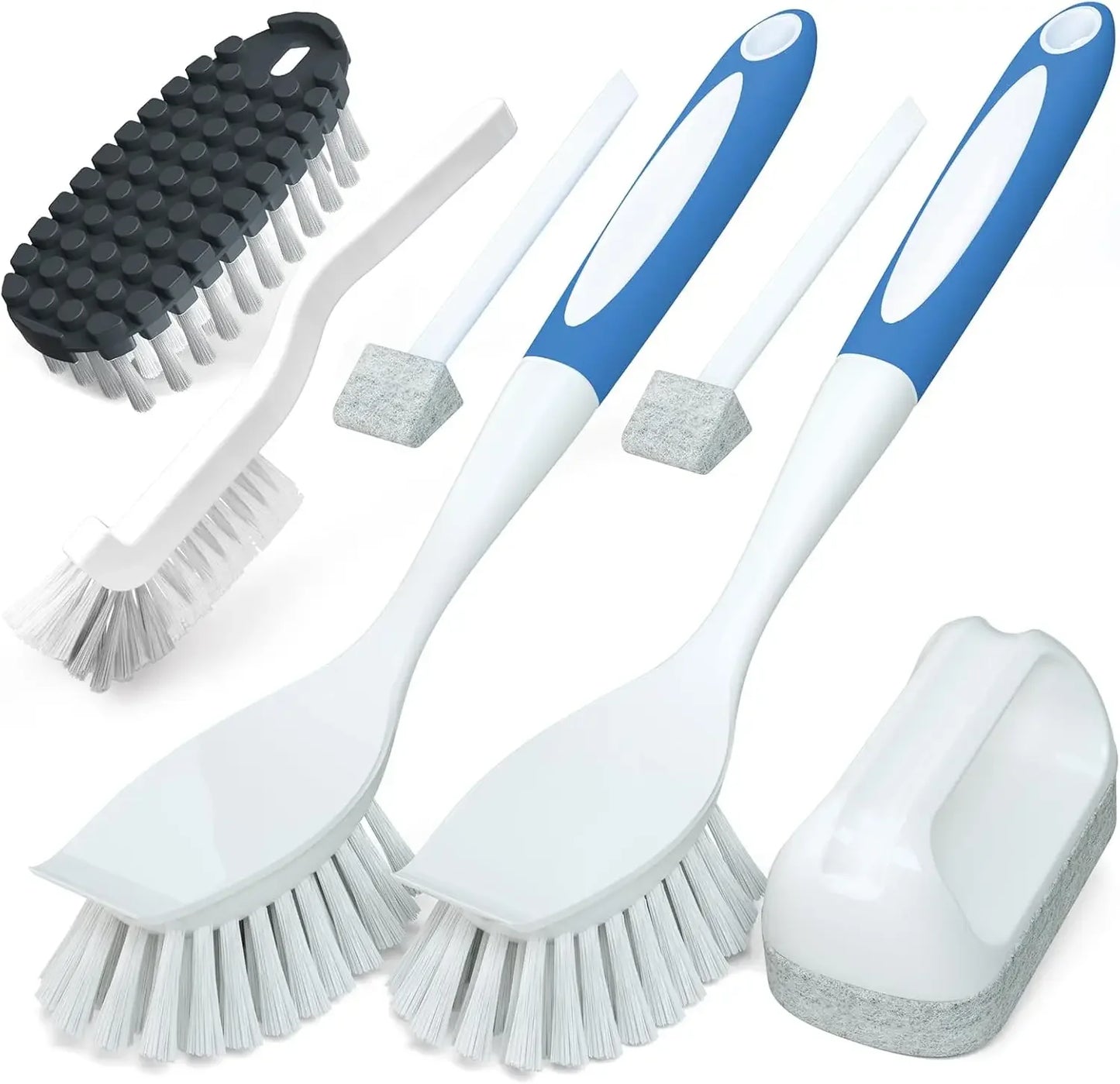 5 Pack Kitchen Cleaning Brush, Green