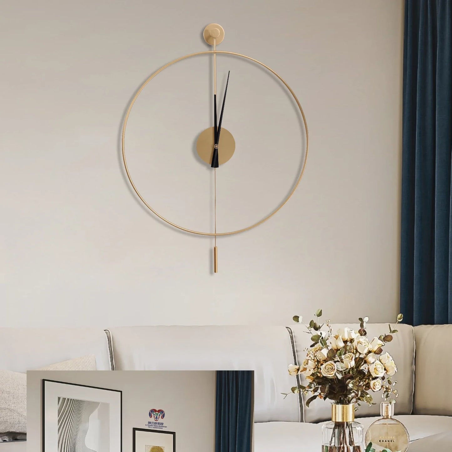 Wall Clock Modern Design Quartz Movement