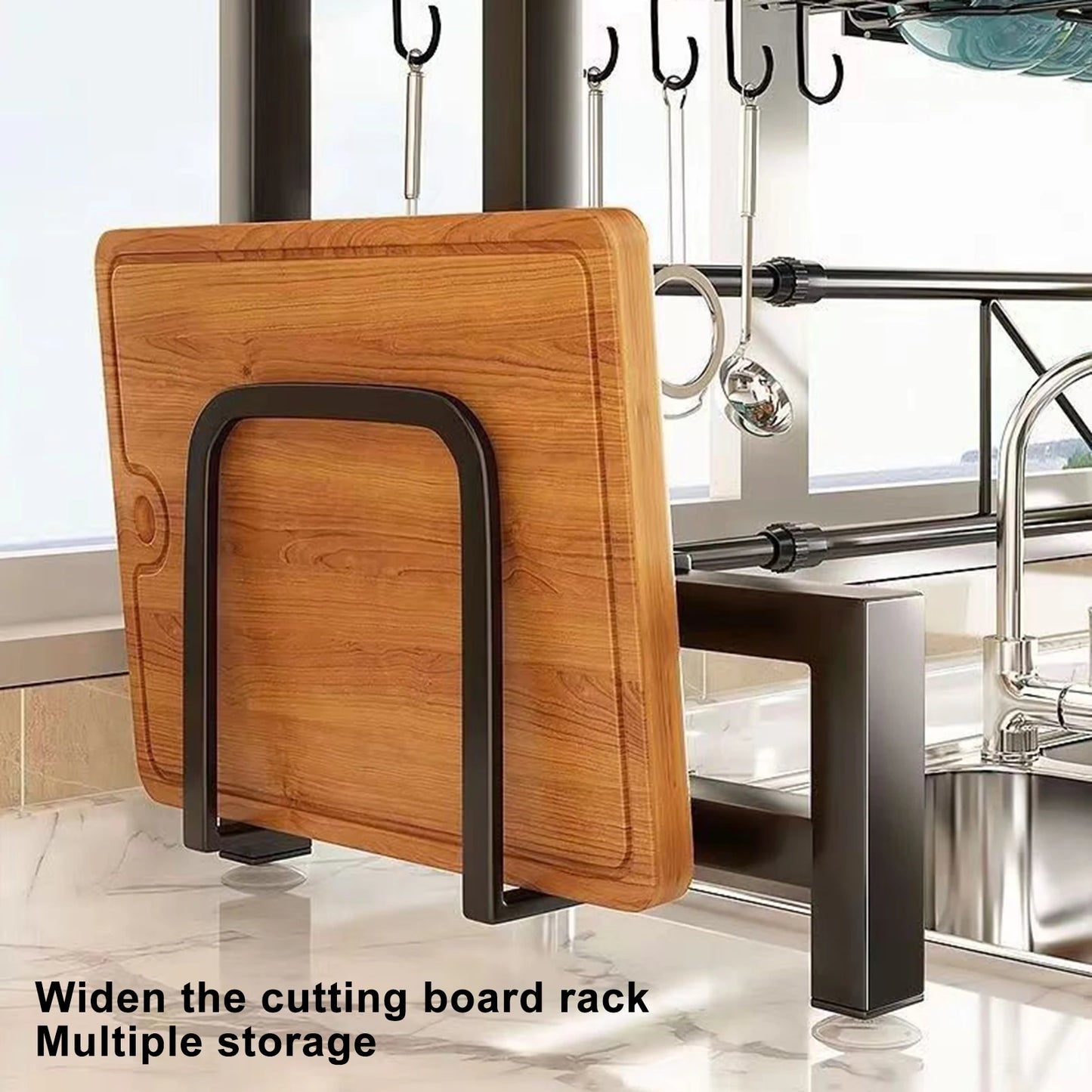 2 Tier Above Sink Adjustable Draining Rack