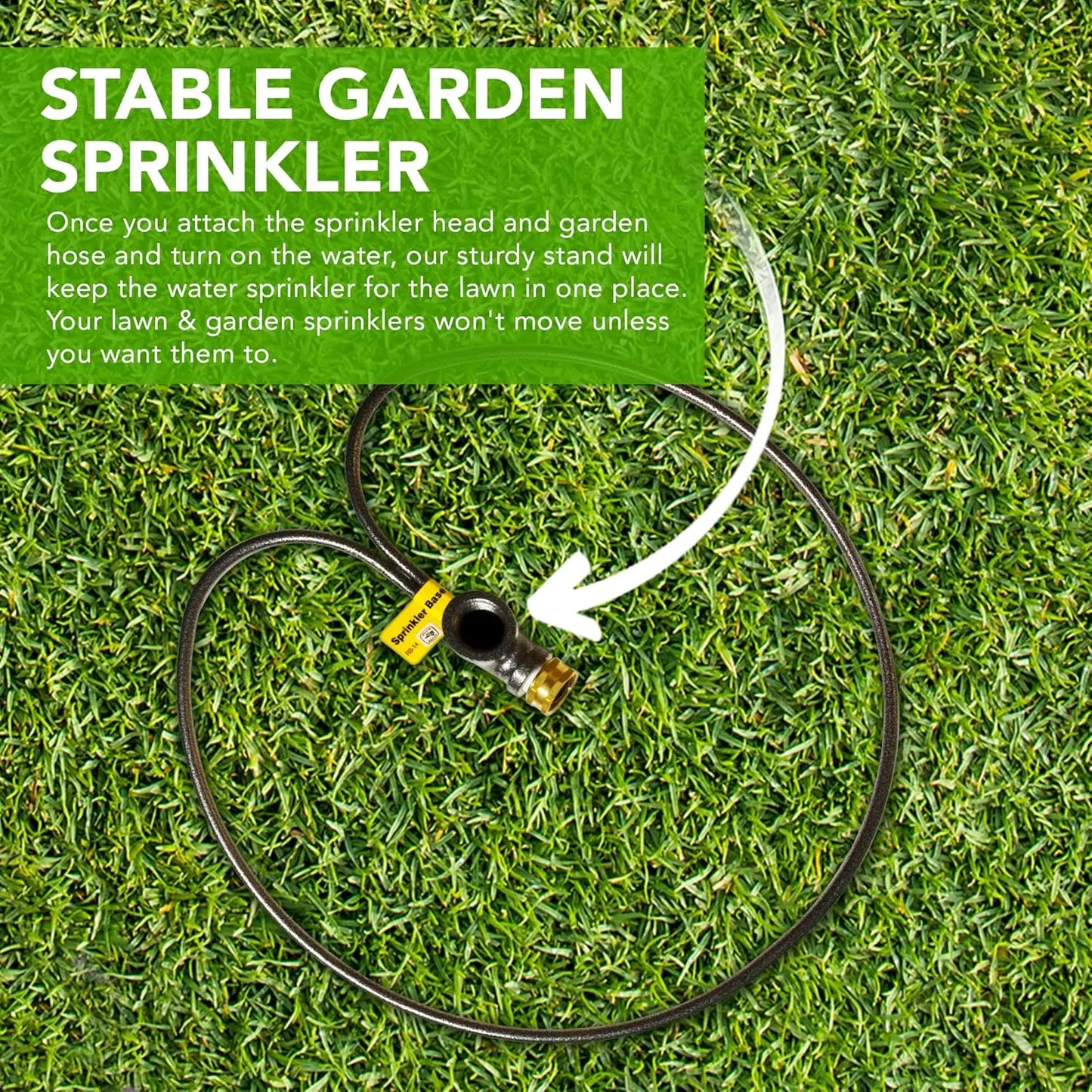 Lawn Sprinkler Stand - IRB-14 - Premium Garden Tools for Lawn Care - Yard Sprinkler Base Fits 3/4-Inch Sprinkler Heads 2 Pack