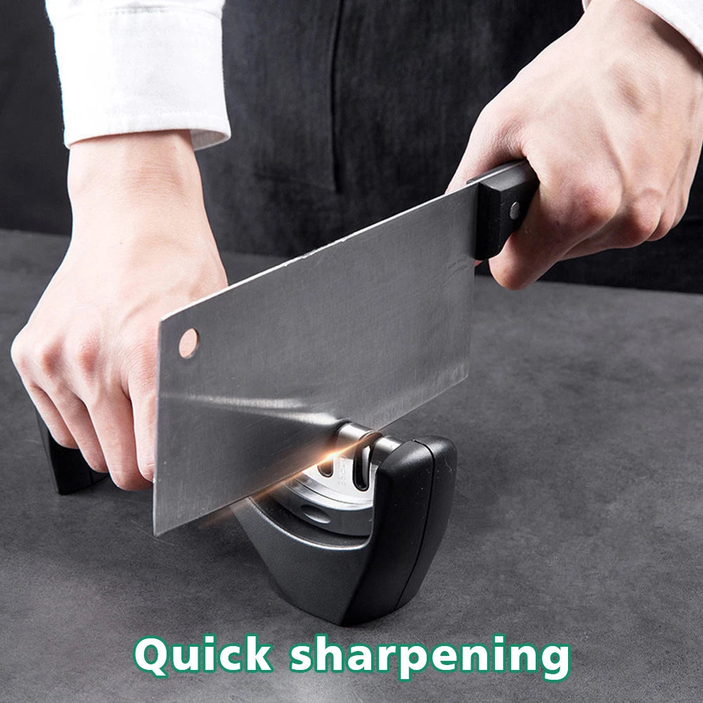 Knife Sharpener Handheld Multi-function With Non-slip Base