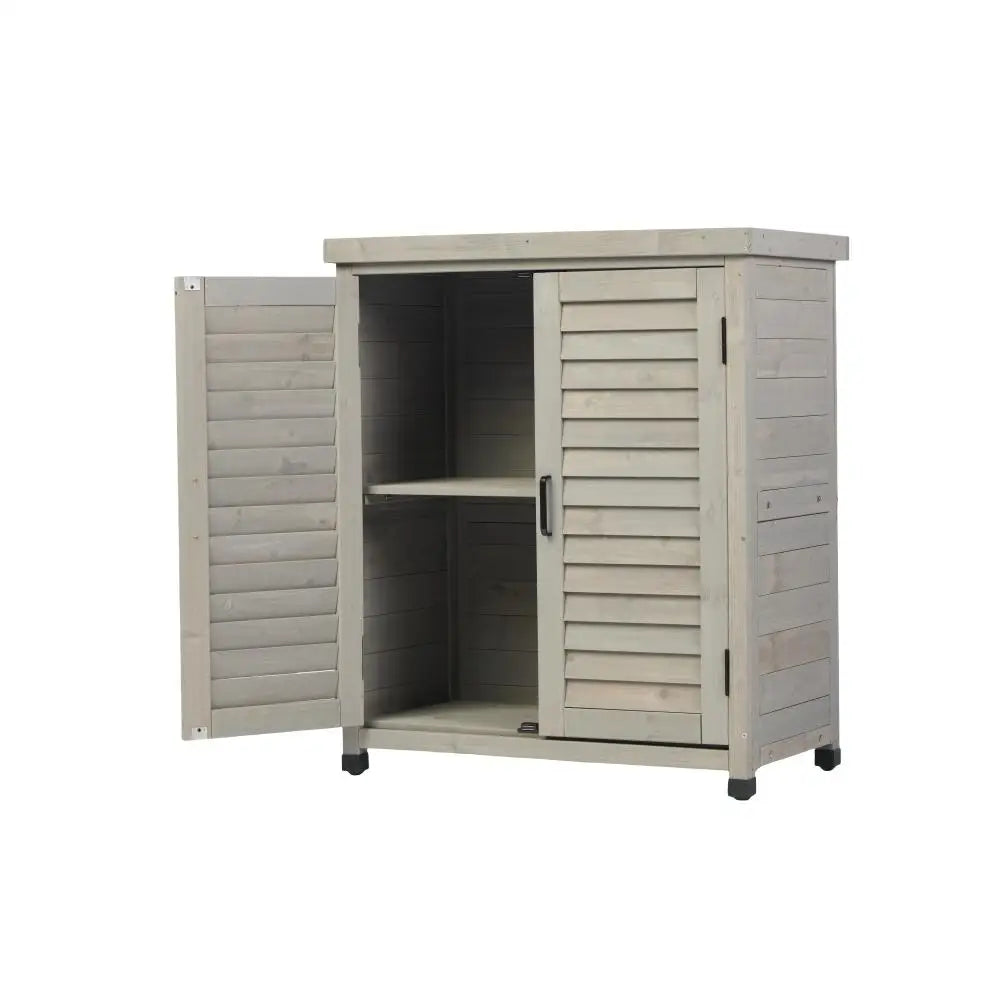Metal Table Top Potting Bench with Storage Cabinet