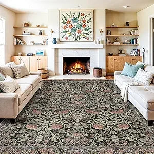 10x14 Living Room Area Rug - Modern Abstract for Bedroom