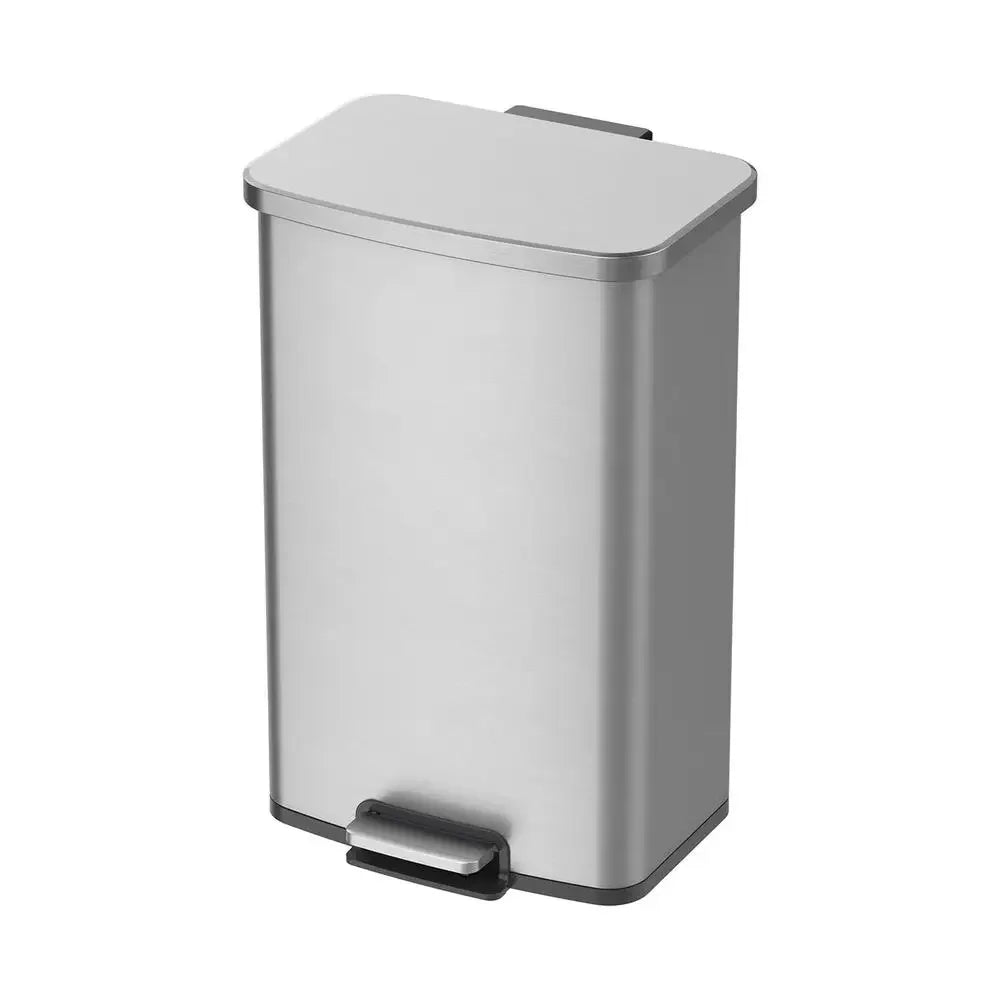 13.2 Gallon Stainless Steel Kitchen Step Trash Can