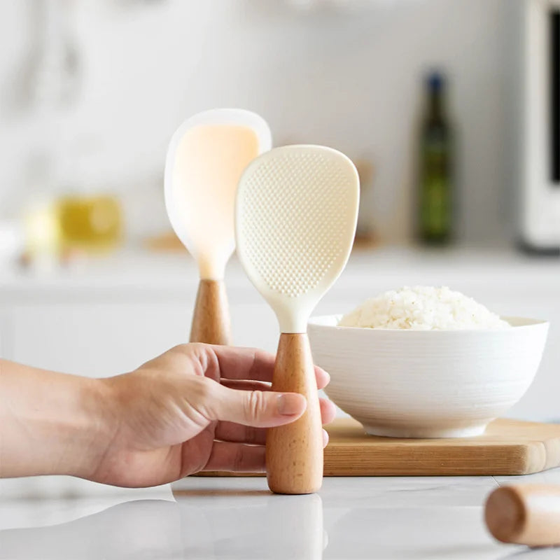 1Pcs Silicone Non-Stick Cooking Spoon