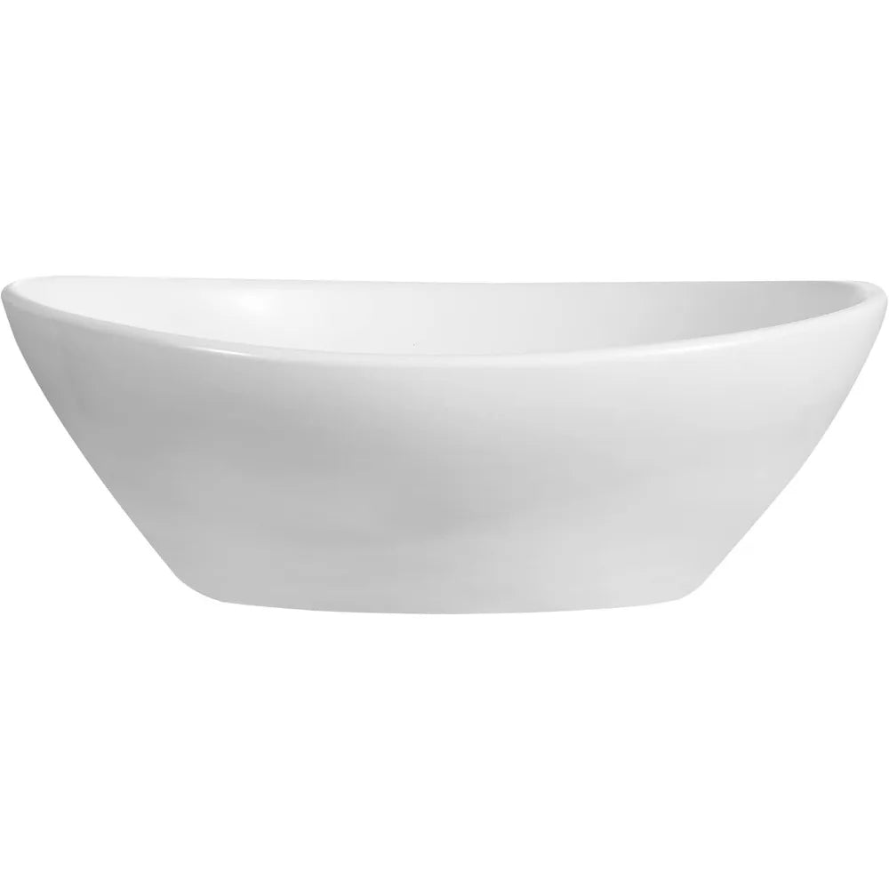 16" x 13" Oval White Ceramic Sink