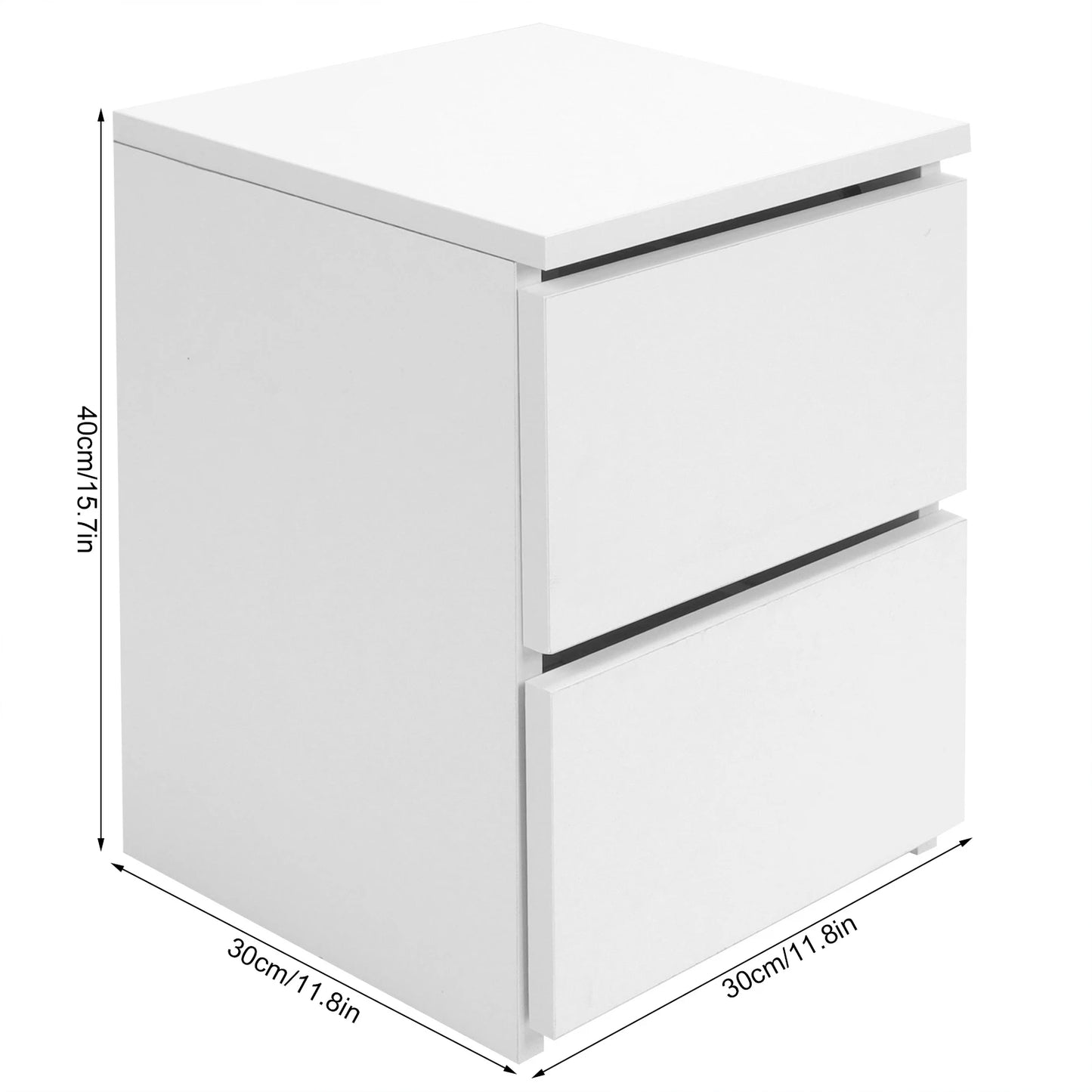 Bedside Table with 2 Drawers