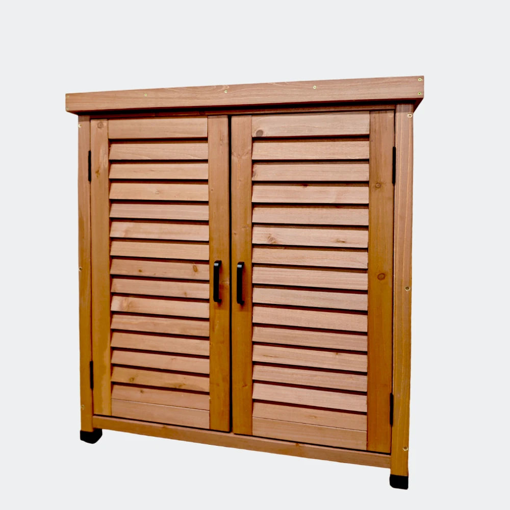 Metal Table Top Potting Bench with Storage Cabinet