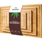 4-piece extra large kitchen bamboo cutting board set