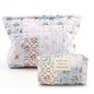 2Pcs Quilted Makeup Bag