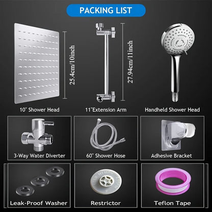 Bathroom stainless steel shower set