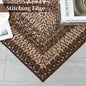 Modern Braided Print Large Non Slip Rug
