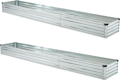 (2 Pack) Galvanized Raised Garden Bed