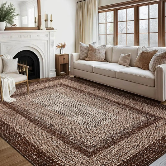 8x10 Braided Non Slip Area Rug