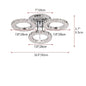 Crystal Led Ceiling Lamp With Remote Control