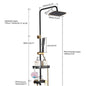 Full Shower Set Bathroom Black Bathtub Wall Mount
