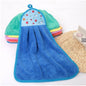 4pcs Coral Velvet Bathroom Hanging Soft Hand Towel